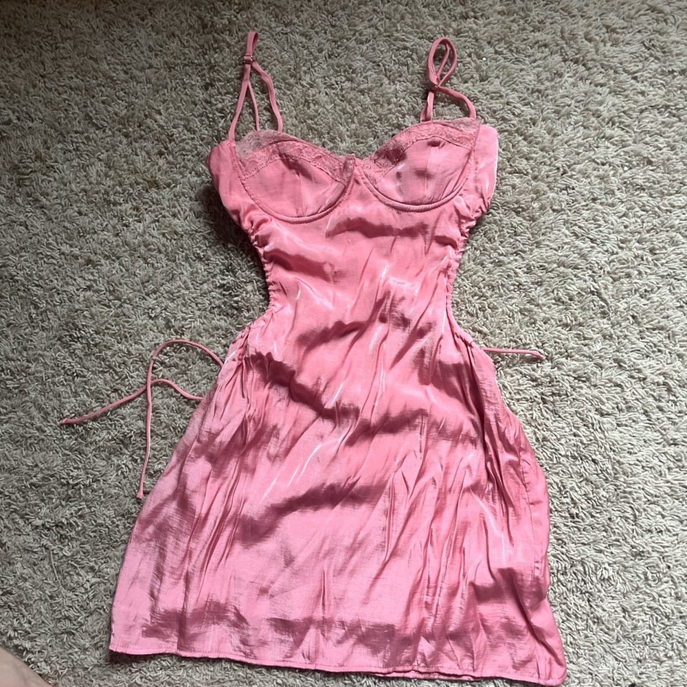 Princess Polly Blush Pink Satin Chemise